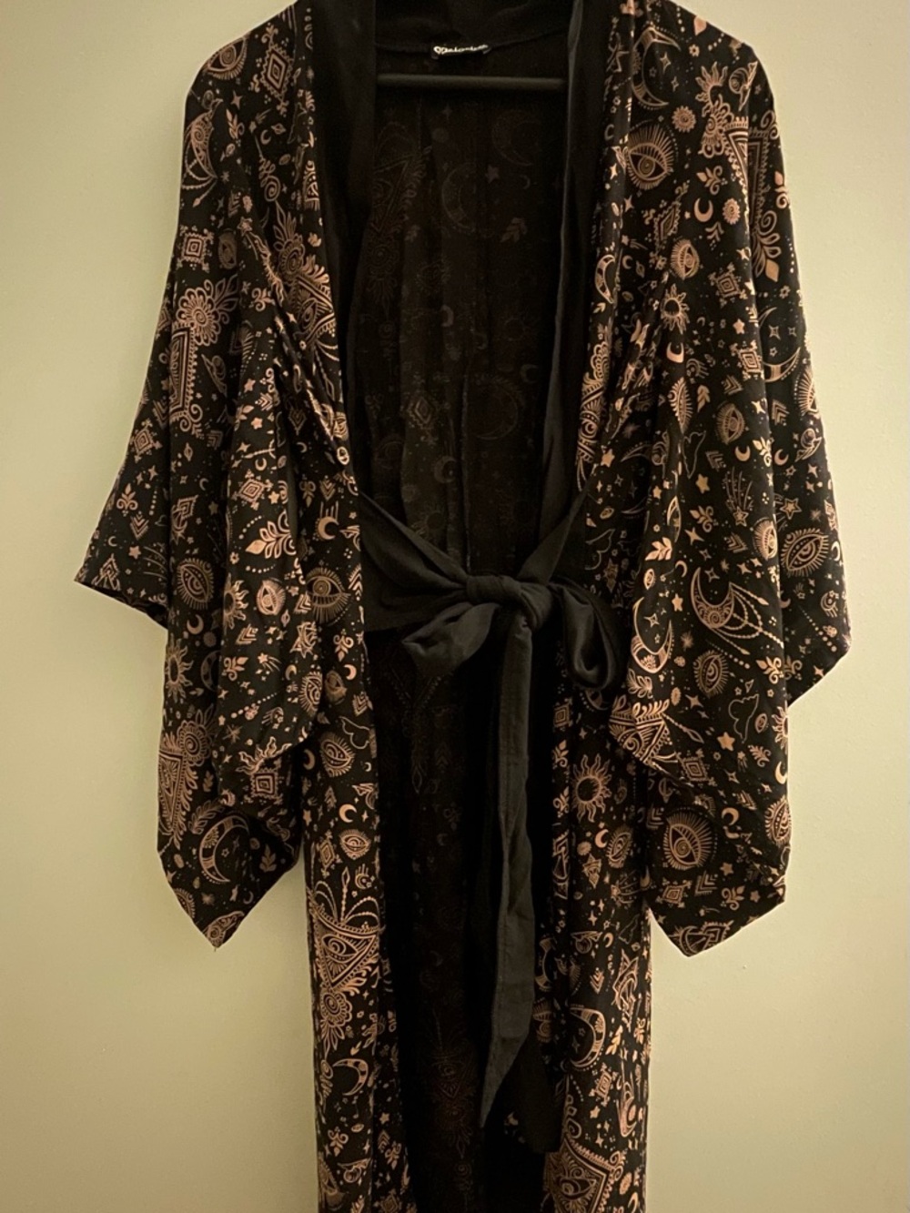 Melodic Designs Kimono Robe with Mystical Celestial Print